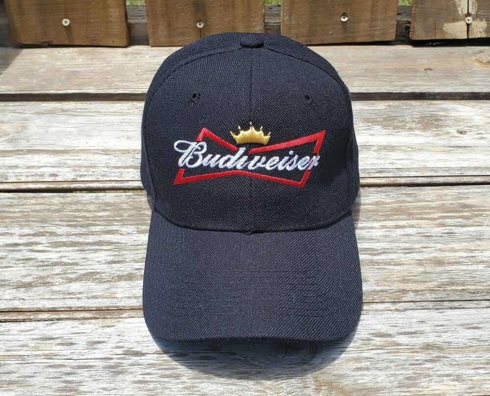 Budweiser Beer Logo Black Hat Cap